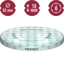 Twist off vāks &Oslash; 82, režģa grafika - 10 gab BROWIN 136425, 6 āķi, 12.7 g