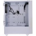 Gembird Корпус компьютера Midi Tower Fornax 4000 ARGB CCC-FC-4000W, 330x200x430mm, 2x3.5HDD, 3x120mm вентиляторов, белый