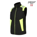 Softshell veste Vesta, 310 g/m&sup2;, PESSO, VESTA-M, melna/dzeltena, M