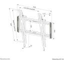 Neomounts настенный крепеж WL35-550BL14 40-75" - наклон 12&deg;, максимальная нагрузка 50 кг, VESA 100x100-400x400 мм, черный