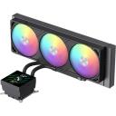 Gamemax protsessori vedelikjahutus GLACIER 360 LCD BK, 85.82 cfm, 800-2000 rpm, TDP kuni 330W, ARGB ventilaator