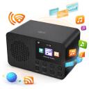Adler Internetiraadio CR 1918, 140mm, 80mm, 84mm, 3W, 2,4GHz, 99 eelnevalt seadistatud jaama, Bluetooth, USB laadimine