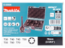 Torx otsakute komplekt MAKITA E-23628 1/2" 78 mm 7 otsakut
