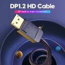 Vention Kabelis DP 1.5M HACBG, 1.5m, 3D, 21.6Gbit/s, 3840x2160, 144Hz, 3 apsaugos sluoksniai
