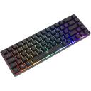 White Shark Klaviatūra RONIN-B-US, 68 taustiņi, Membrāna, USB 2.0, 1.5 m, Melna, LED apgaismojums, Programmējami taustiņi