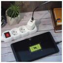 Emos Универсальное USB настенное зарядное устройство GaN V02G20, 20 Вт, 100-240 В, 2xUSB, быстрая зарядка, защита от перегрузки