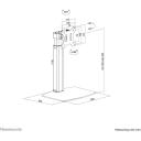 Neomounts monitors statīvs FPMA-D865BLACK 10-32" 7 kg, regulējams augstums, 90&deg; pagrieziens, 20&deg; slīpums, melns