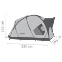 Kupola telts Alpine Hut 3 3 guļamvietas 330x195x175cm R861505 SALEWA