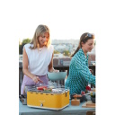 Barbecook Carlo s&ouml;ega lauagrill &otilde;ues toidu valmistamiseks 38.5x28.5cm ventilaator reguleeritav &otilde;huvool 44x33x21cm BC-CHA-1016 Yellow Sunshine