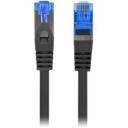 Lanberg patch kaabel Cat.6A S/FTP LSZH CCA PCF6A-10CC-1500-BK, 15 m, must, RJ-45, S/FTP, 0.98 mm, 500MHz