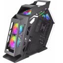 Jata MC61 Silicon, Arvutikorpus, MC61, 394x203x369mm, 4x120mm ARGB ventilaatorid, MicroATX/Mini-ITX &uuml;hilduvus