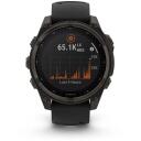 Garmin fenix 8 010-02906-11, 3.3 см, 47 мм, 260 x 260 пикселей, Титан, Wi-Fi, GPS, 80 г, 32 ГБ, 10 АТМ, 21 день