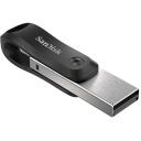 SanDisk USB флеш-накопитель 256 ГБ, SDIX60N-256G-GN6NE, USB Type-A / Lightning, 3.2 Gen 1, поворотный, защищен паролем