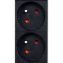 Gembird pagarinātājs EG-PDU-9F2F, 9xFR, 1U, 16A, C20 spraudnis, 2 m kabelis, melns