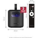 Проектор Thomson PG35B, 600 ANSI люмен, UHD 4K (3840x2160), контраст 350:1, LED, автофокус, Bluetooth 5.1, Google TV