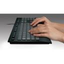 Logitech klaviatuur K280E 920-005217 USB, QWERTY, must, 10 miljonit klahvivajutust, t&auml;issuuruses randme tugi, kaabel