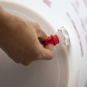 Alaus fermentacijos konteineris su oro užraktu, čiaupu, termometru ir nuosėdų mažintuvu BROWIN 340470, 30 L