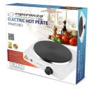 Esperanza EKH002W plīts, 1500 W, 220-230 V, 1 zona, 5 jaudas līmeņi, termostata aizsardzība