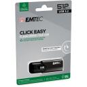 Emtec USB m&auml;lupulk Click Easy B110 ECMMD512GB113, 512 GB, 20 Mb/s, 10 Mb/s, ilma kaaneta, kinnitusaas
