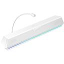 Edifier Žaidimų garso juosta G1500 BAR White, 5V, 120-20kHz, 7.1 virtualus erdvinis gars, RGB ap&scaron;vietimas, nuimamas mikrofonas