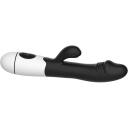 Erolab G-punkta un klitora masieris ZYCD01b, 30 frekvenču, 200 mAh, 2 motori, USB uzlāde, silikons + ABS, melna