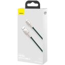 Baseus USB kaabel Lightning CALJK-A06, 1m, 2.4A, 480Mbps, roheline, kvaliteetsed materjalid