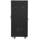 Lanberg Vaba seisev rack FF01-6627-12B, 27U, 600mm, must, kandev&otilde;ime kuni 800kg, IP20, 2 ventilaatorit