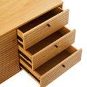 Kumode LINE 150x40xH74cm, melamīns ar ozola rakstu 45128