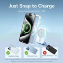 Vention Power Bank FHSB0, 5000mAh, 3.7V, 3A, juhtmevaba laadimine, kompaktne disain, automaatne magnetiline laadimine