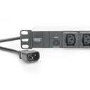Digitus Pagarinātājs DN-95404, 10 kontaktligzdas, 2m, AC 250V, 10A, ārējais, 19"
