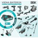 Besk Akutoiteline muruniiduk 9116753, 20 V, 43 cm, 25-75 mm, 6 positsiooni, 40 l, harjadeta mootor, kokkupandav k&auml;epide