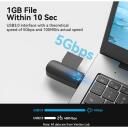 Vention m&auml;lukaardi lugeja CLFB0, USB 3.2 Gen 1, 2 pesa, 5000 Mbit/s, toetab 512 GB, must
