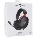White Shark Austiņas FOX-B, 280g, Melna, 32&Omega;, 20Hz-20KHz, 40mm draiveri, daudzvirzienu mikrofons, skaļuma regulētājs