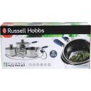 Russell Hobbs sautē&scaron;anas katliņu komplekts RH01178EU, 16cm, 18cm, 20cm, nerūsējo&scaron;ais tērauds, silikona rokturi