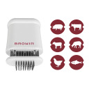 Meat Tenderizer with Safety Block BROWIN 311401, 56 Stainless Steel Blades, 5.5x7.7x10.8 cm
