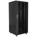 Lanberg Vaba seisev rack FF01-6627-12B, 27U, 600mm, must, kandev&otilde;ime kuni 800kg, IP20, 2 ventilaatorit