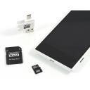 Goodram atminties kortelė microSDHC M1A4-1280R12, 128 GB, 100 MB/s, 10 MB/s, UHS-I Class 10, SD, USB adapteris