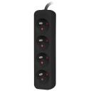 Lanberg pikendus PS0-04E-0150-BK, 1.5 m, 4 x CEE 7/5, 2500 W, 10 A