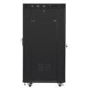 Lanberg Seisev kapp FF01-6827-12BL, 600x800mm, 27U, must, karastatud klaas, LCD, IP20, 800kg