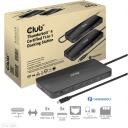 Club3D dokstacija CSV-1581, Thunderbolt 4, 3x Thunderbolt 4, 3x USB 2.0, 1x RJ-45, 140 W, 1000 Mbit/s, melna