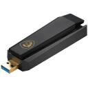Msi belaidis adapteris GUAXE54, 2402 Mbit/s, 2.4-6 GHz, USB 3.2 Gen 1, WPA3, juodas, 1 vnt.