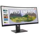 Lenovo ThinkVision T34WD-40 64AEGAT1EU, 3440 x 1440, 120 Hz, 4 ms, 300 cd/m&sup2;, 1 HDMI, USB 3.2 Gen 1 keskpunkt, kumer