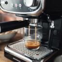 Gastroback Espressomasin 42615, 1100 W, 1,25 L, 15 bar, Must, Roostevaba Teras, CE, T&auml;iesti Automaatne