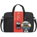 Rivacase Чехол REGENT 15.6" 8038, 39.6см, 470г, Монохромный, Мышь в комплекте, Ремень на плечо, Ручки