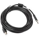 Lanberg USB kaabel 2.0 AM-BM 5M CA-USBA-11CC-0050-BK, 5 m, USB A isane, USB B isane, must