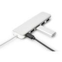 Digitus USB keskjaam, DA-70242-1, 4x USB 3.0, 1x USB-C (toite), alumiinium