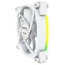 Montech Datora korpuss ventilators AX120 PWM WHITE 3 IN 1, 120mm, 1760RPM, 27dB, 3xRGB LED, 4-pin PWM, 0.5m kabelis