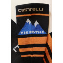 Zeķes VIRSOTNE 13cm, izmērs: XXL, Dark Orange/Black, 5002221464147 CASTELLI