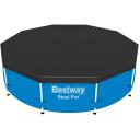 Bestway Накрытие для бассейна 58036 7354575, 305см, черный ПВХ, 0,22мм, крепежные веревки, дренажные отверстия
