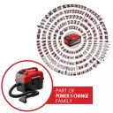 Bezvadu mitrā/sausā putekļu sūcējs TE-VC 18/10 Li-Solo, EINHELL, 2347160, 10L tvertne, 18V akumulators, 2m &scaron;ļūtene, 2-in-1 uzgalis.